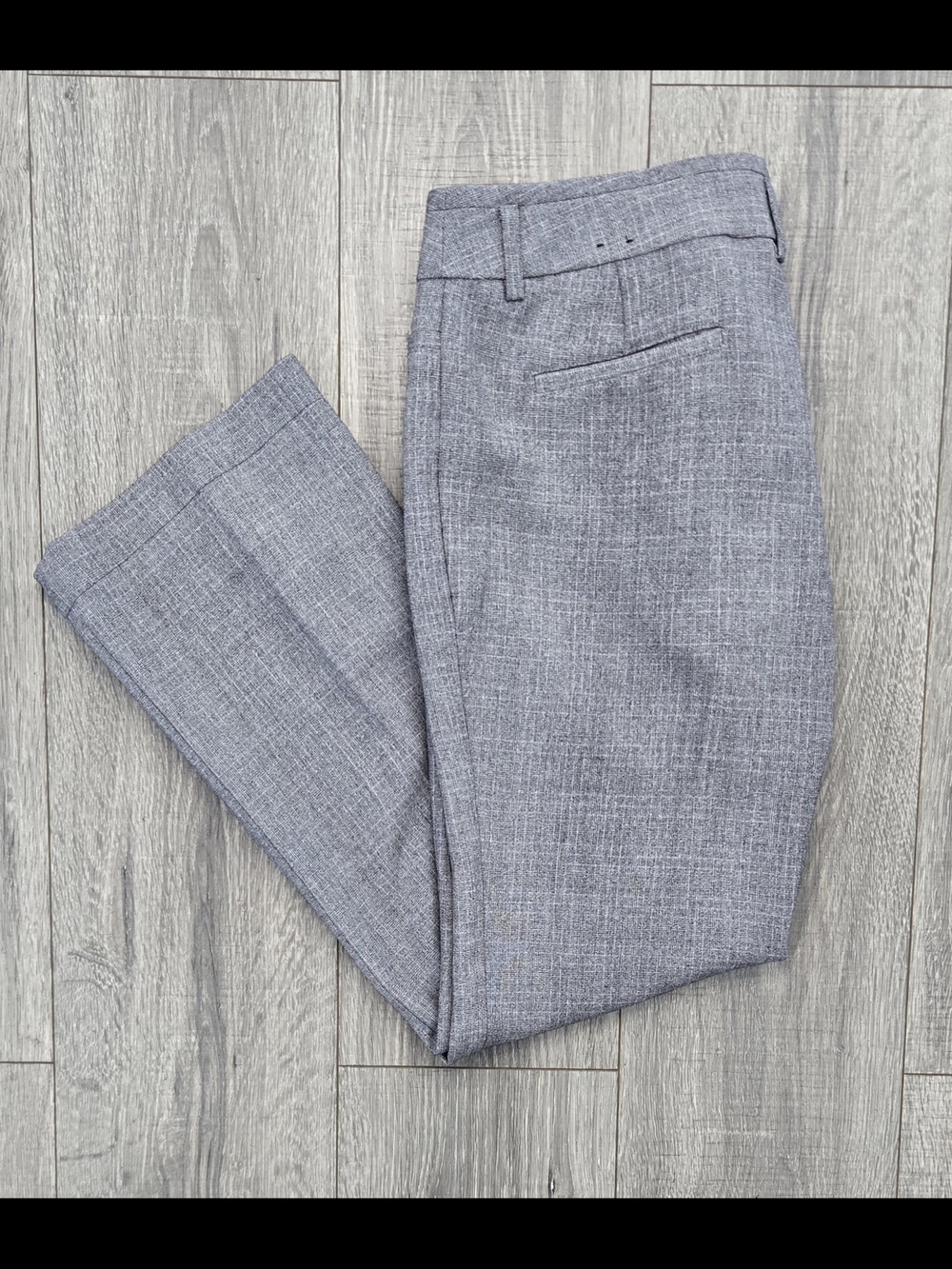 Amanda & Chelsea Heathered Light Gray Dress Pants #572 - Picture 3 of 8